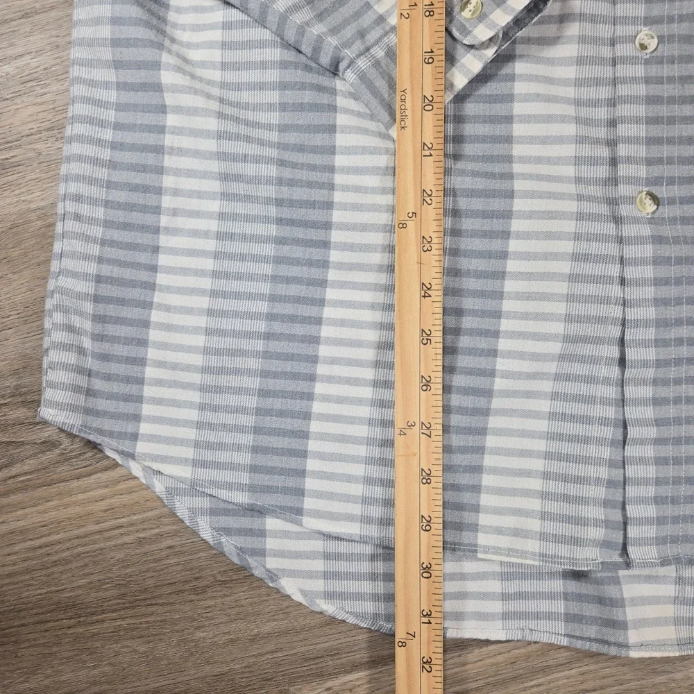Vintage 90s Levis San Francisco Shirt Mens XL Gray Stripe Western Workwear